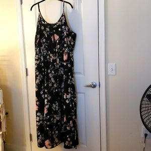 Black Floral Maxi Dress